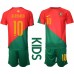 Billige Portugal Bernardo Silva #10 Hjemmetrøye Barn VM 2022 Kortermet (+ korte bukser)